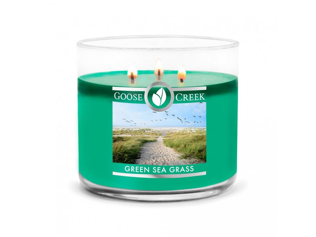 Goose Creek Candle - vonná svíčka Green Seagrass 411 g