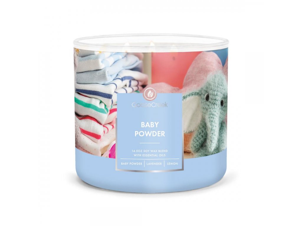 Goose Creek Candle - vonná svíčka Baby Powder 411 g