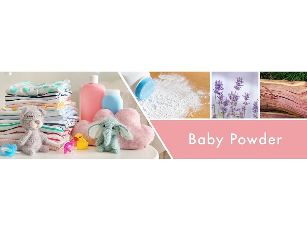 Goose Creek Candle - vonná svíčka Baby Powder 411 g
