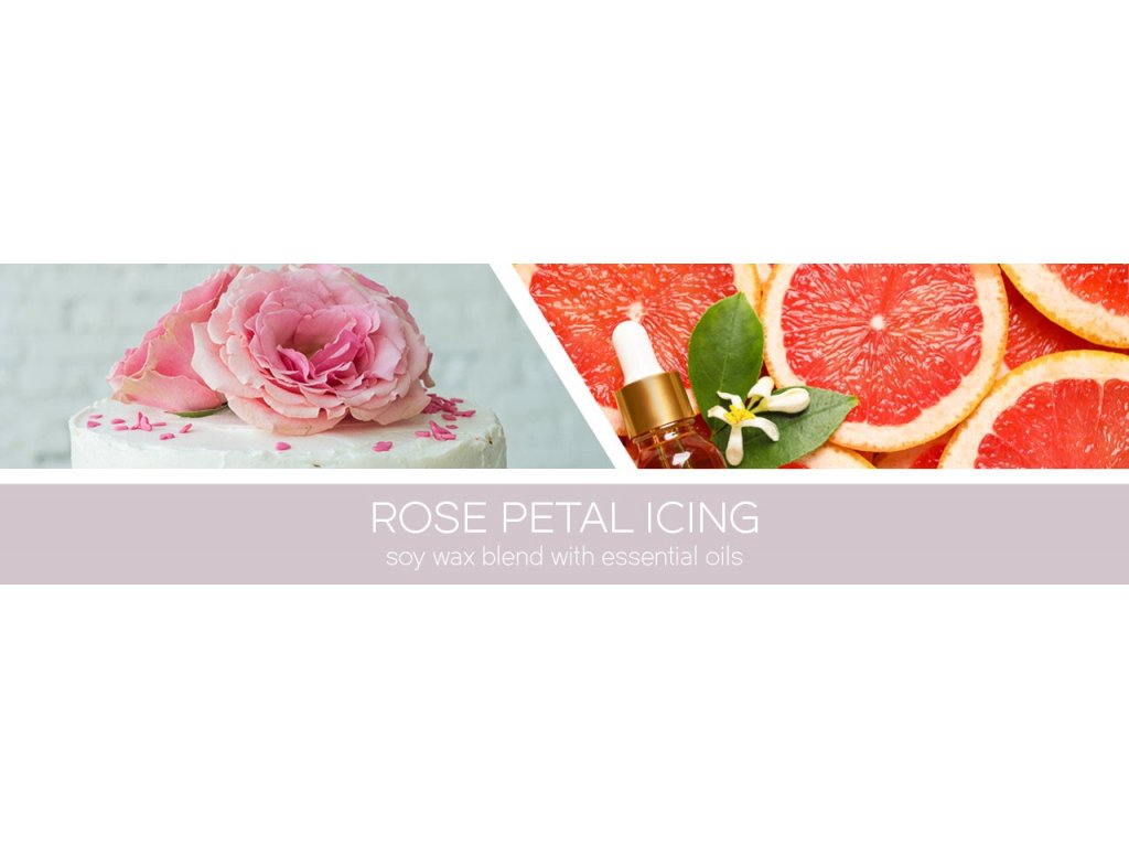 Goose Creek Candle - vonná svíčka Rose Petal Icing 411 g