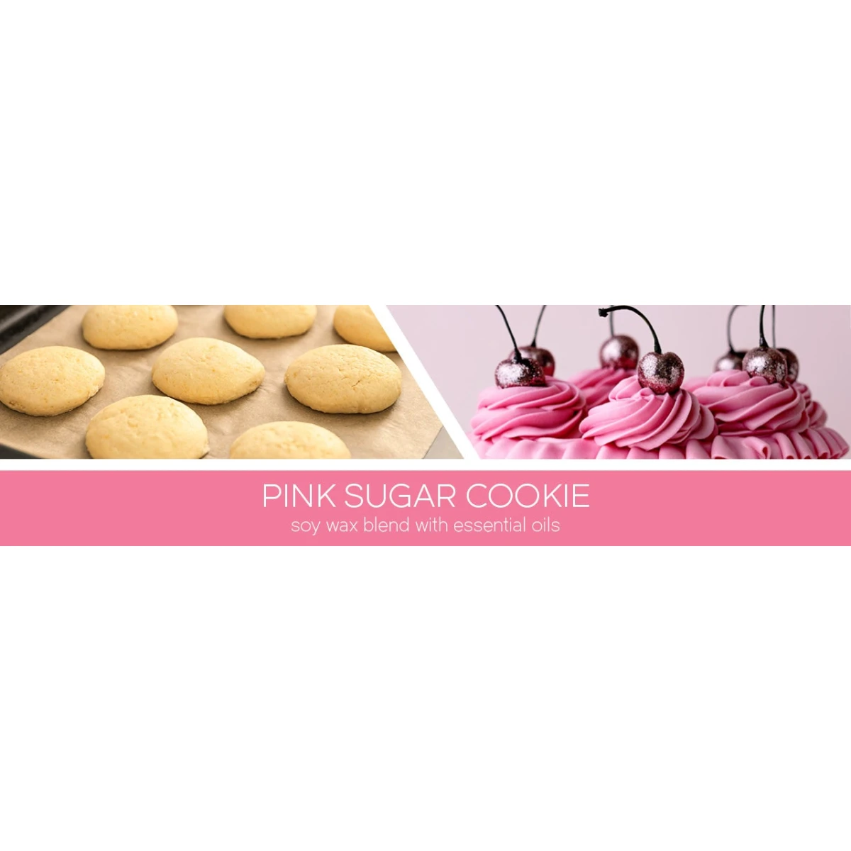 Goose Creek Candle - vonná svíčka Pink Sugar Cookie 411 g