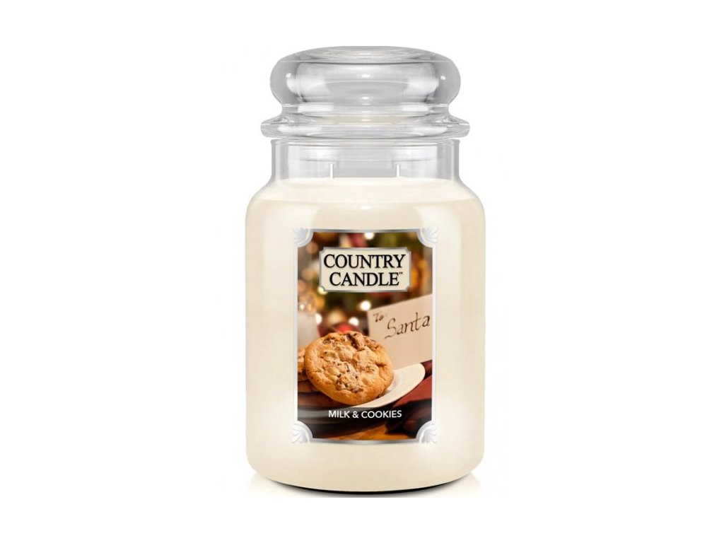 Country Candle vonná svíčka Milk & Cookies 680 g