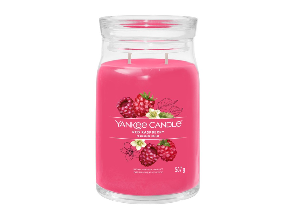Yankee candle, vonná svíčka Signature Red Raspberry 567 g