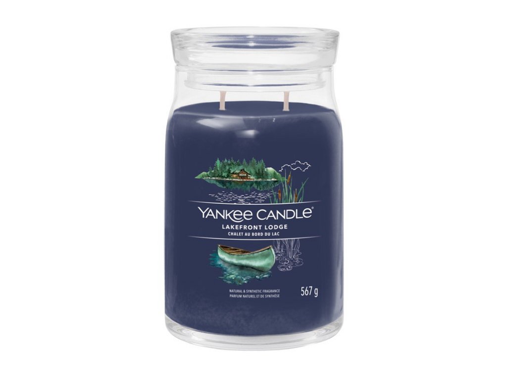 Yankee candle, vonná svíčka Signature Lakefront Lodge 567 g