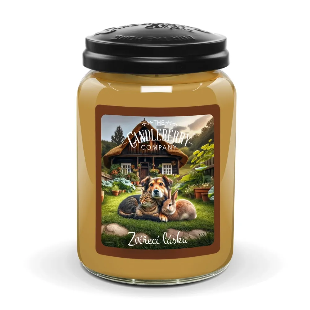 Candleberry - vonná svíčka Zvířecí láska 624 g