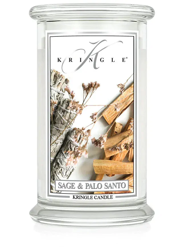 Kringle Candle, vonná svíčka Sage & Palo Santo 624 g