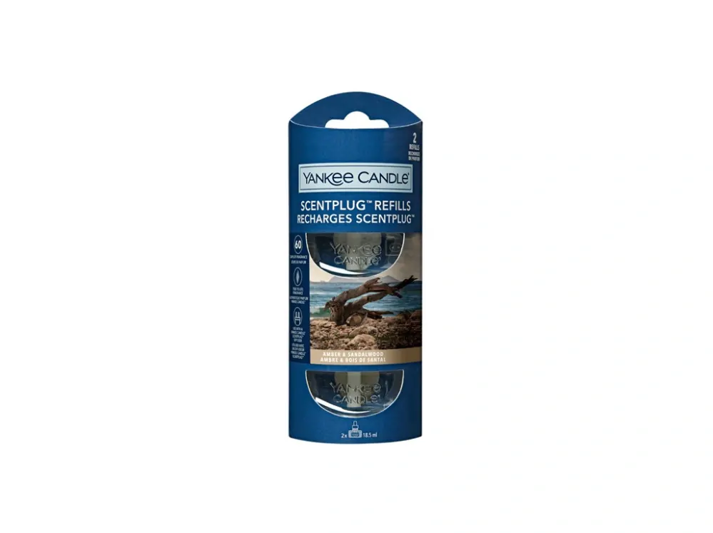 Yankee Candle náplň pro vůni do elektrické zásuvky Amber & Sandalwood 2 x 18,5 ml