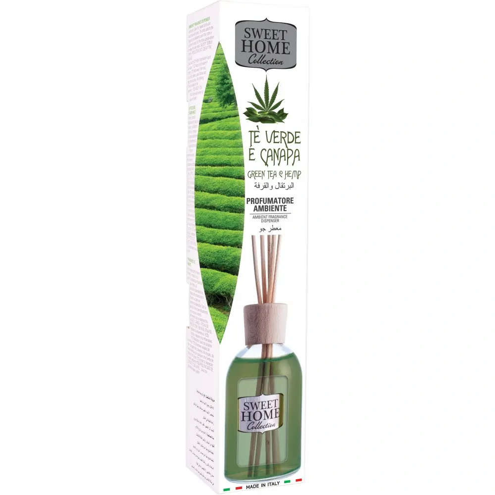 Sweet Home Collection aroma difuzér Zelený čaj a tráva 100 ml