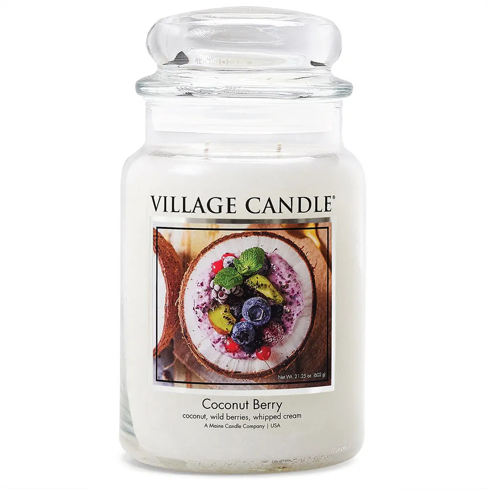 Village Candle - vonná svíčka Coconut Berry (Kokos a ovoce) 602 g