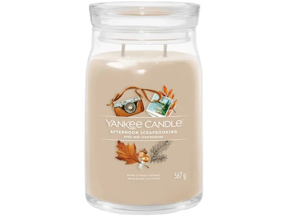 Yankee candle, vonná svíčka Signature Afternoon Scrapbooking (Odpoledne nad fotoalbem) 567 g