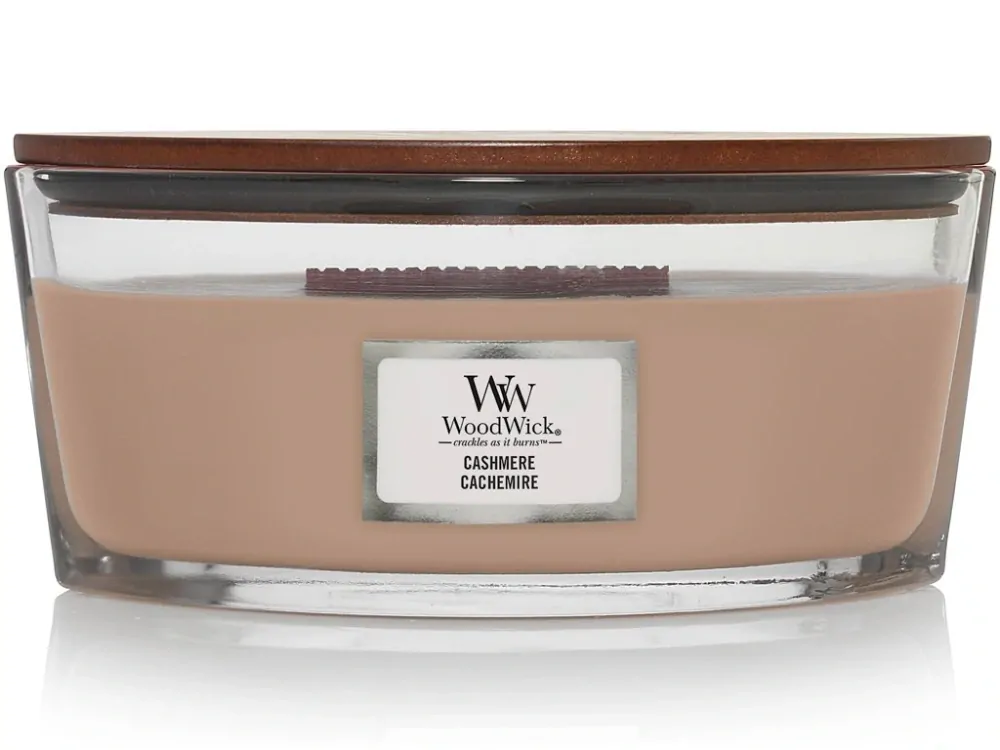 WoodWick svíčka loď Cashmere (Kašmír) 453 g
