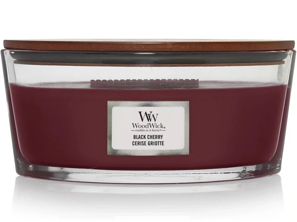 WoodWick svíčka loď Black Cherry (Zralá třešeň) 453 g