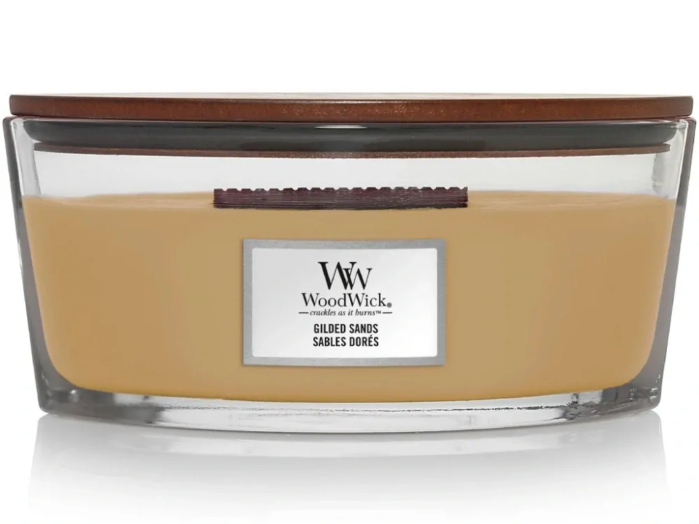 WoodWick svíčka loď Gilded Sands (Zlatavé písky) 453 g