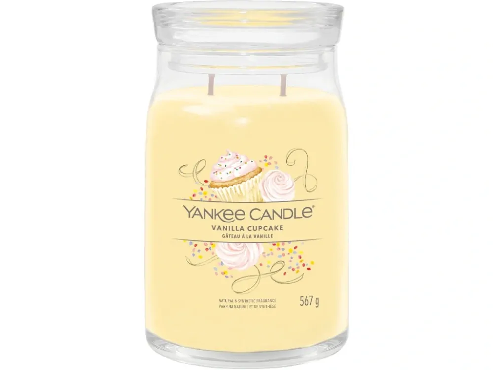 Yankee candle, vonná svíčka Signature Vanilla Cupcake (Vanilkový košíček) 567 g