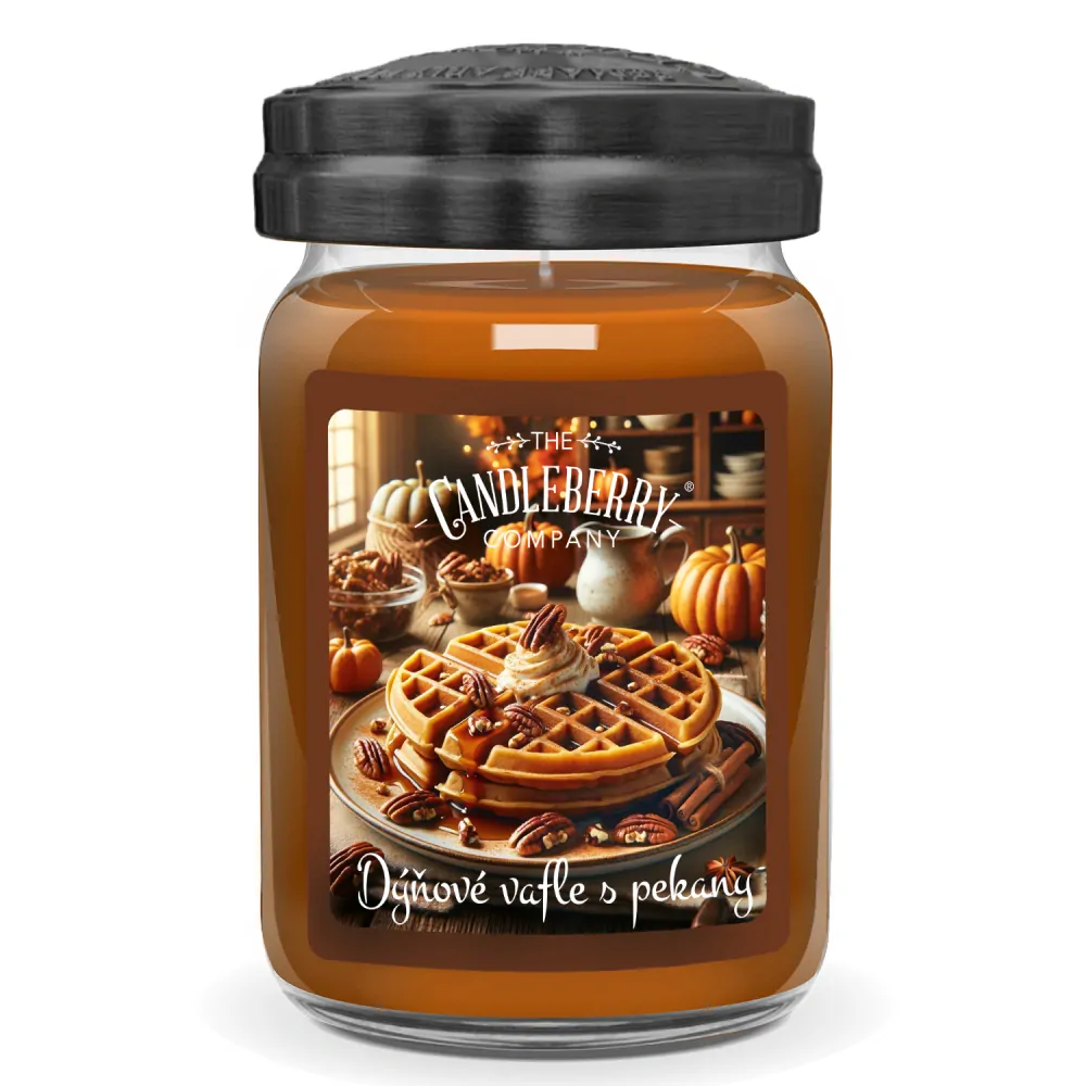 Candleberry - vonná svíčka Dýňové vafle s pekany 624 g