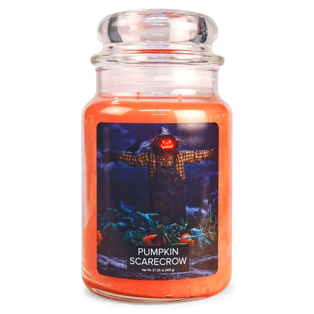 Village Candle - vonná svíčka Pumpkin Scarecrow (Dýňový strašák) 602 g