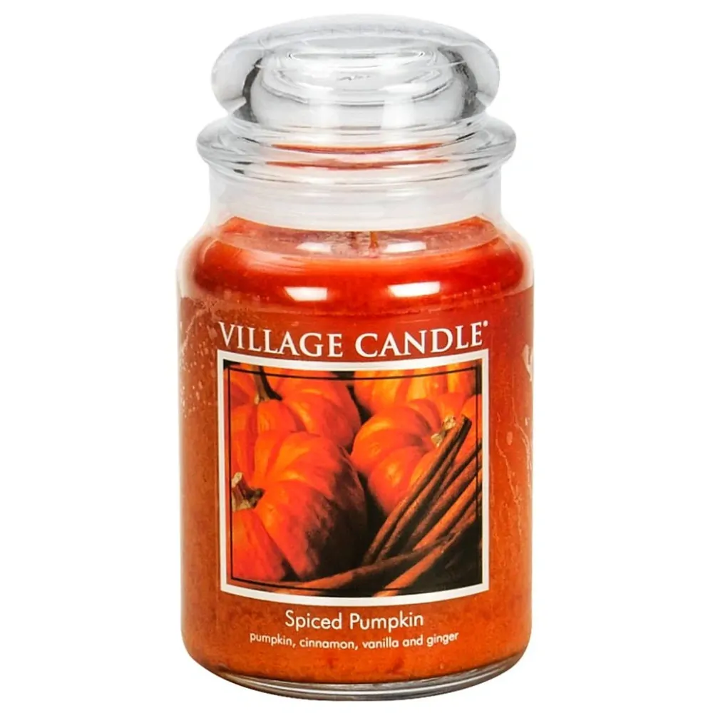 Village Candle - vonná svíčka Spiced Pumpkin (Dýně a koření) 602 g