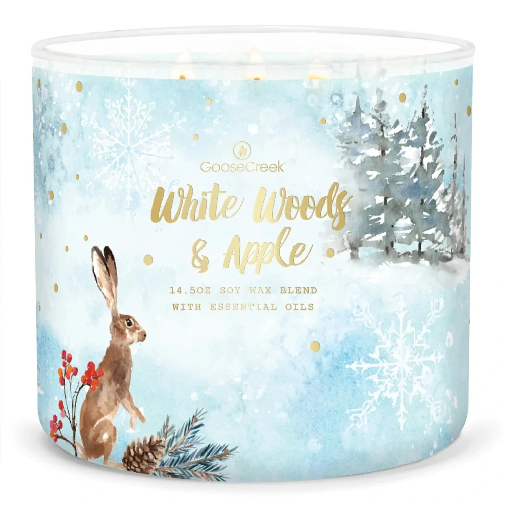 Goose Creek Candle - vonná svíčka White Woods & Apple 411 g