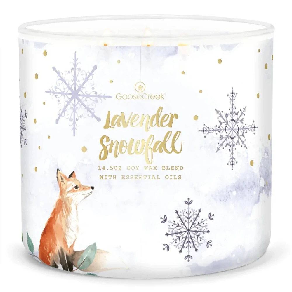 Goose Creek Candle - vonná svíčka Lavender Snowfall 411 g