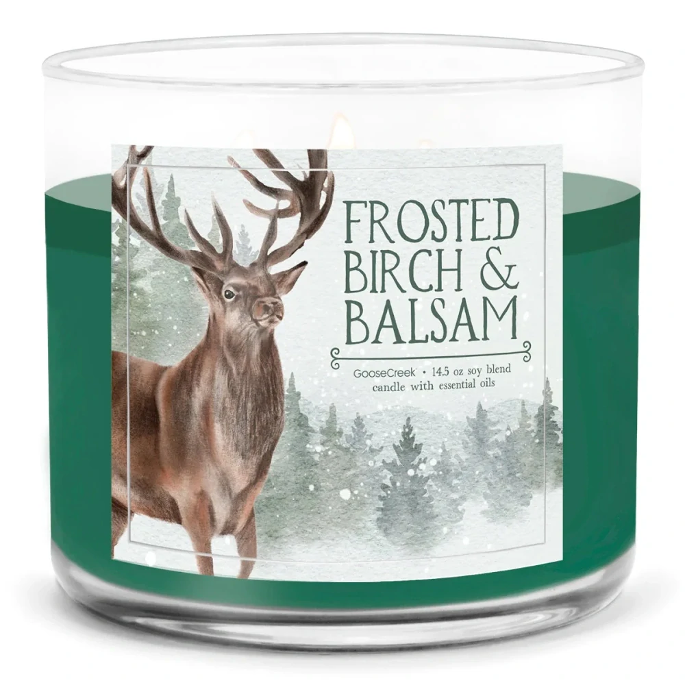 Goose Creek Candle - vonná svíčka Frosted Birch & Balsam 411 g