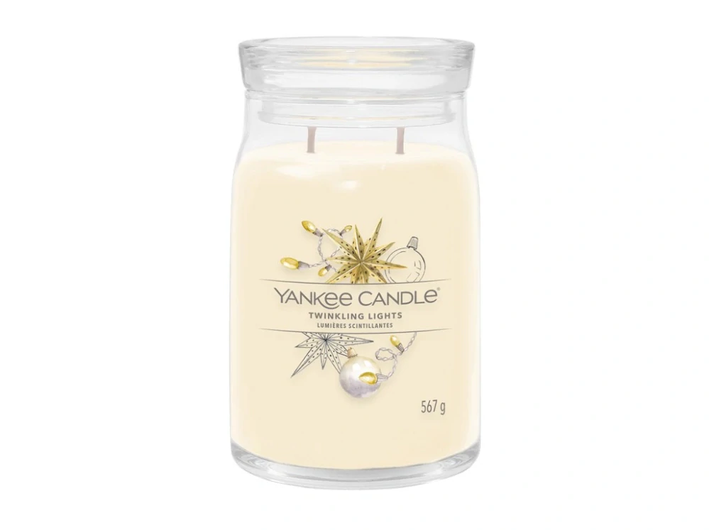 Yankee candle, vonná svíčka Signature Twinkling Lights (Blikající světýlka) 567 g