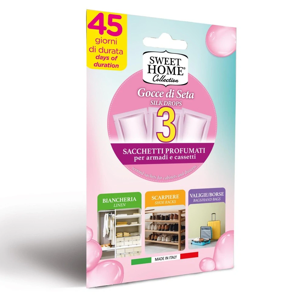 Sweet Home vonné sáčky Gocce di Seta (Kapky hedvábí)3 ks