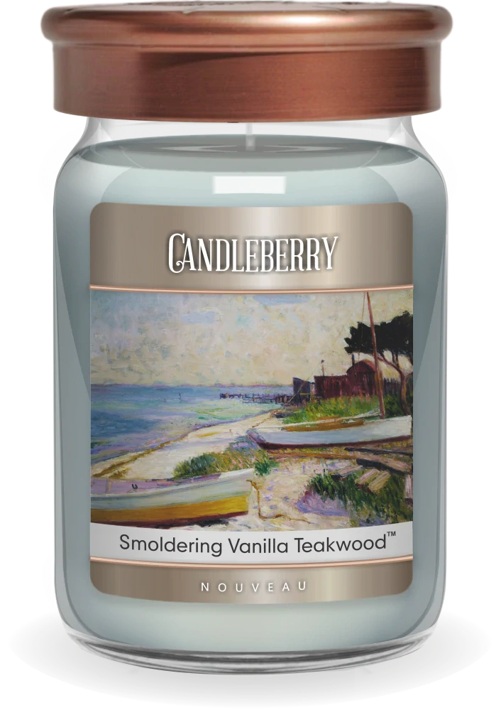 Candleberry, NOUVEAU - Smoldering Vanilla Teakwood 624 g