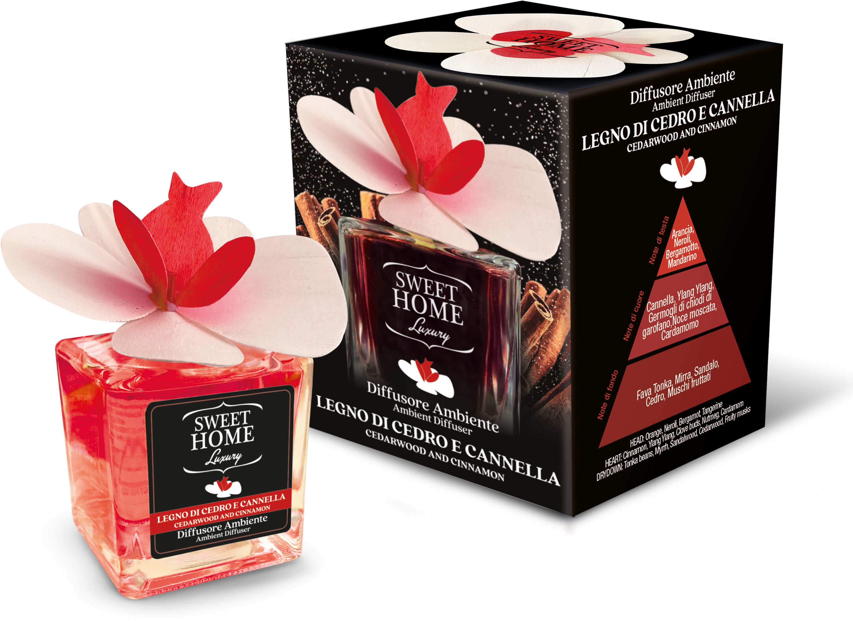Sweet Home Collection aroma difuzér Cedrové dřevo a skořice 150 ml