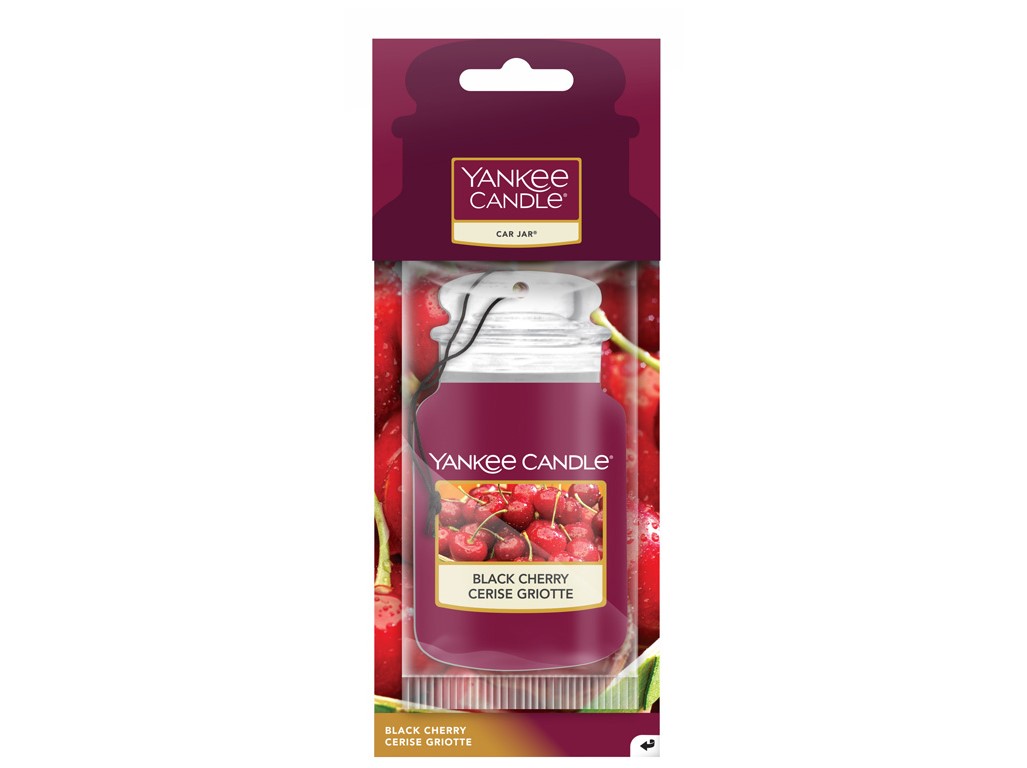 Yankee Candle, vůně do auta papírová visačka Black Cherry (Zralá třešeň)