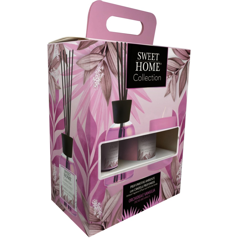Sweet Home Collection dárková sada Orchidej a vanilka 100 ml + svíčka 110 g