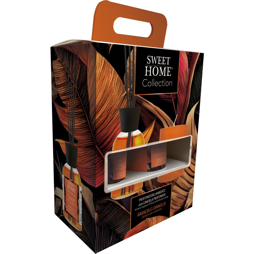 Sweet Home Collection dárková sada Pomeranč a skořice 100 ml + svíčka 110 g