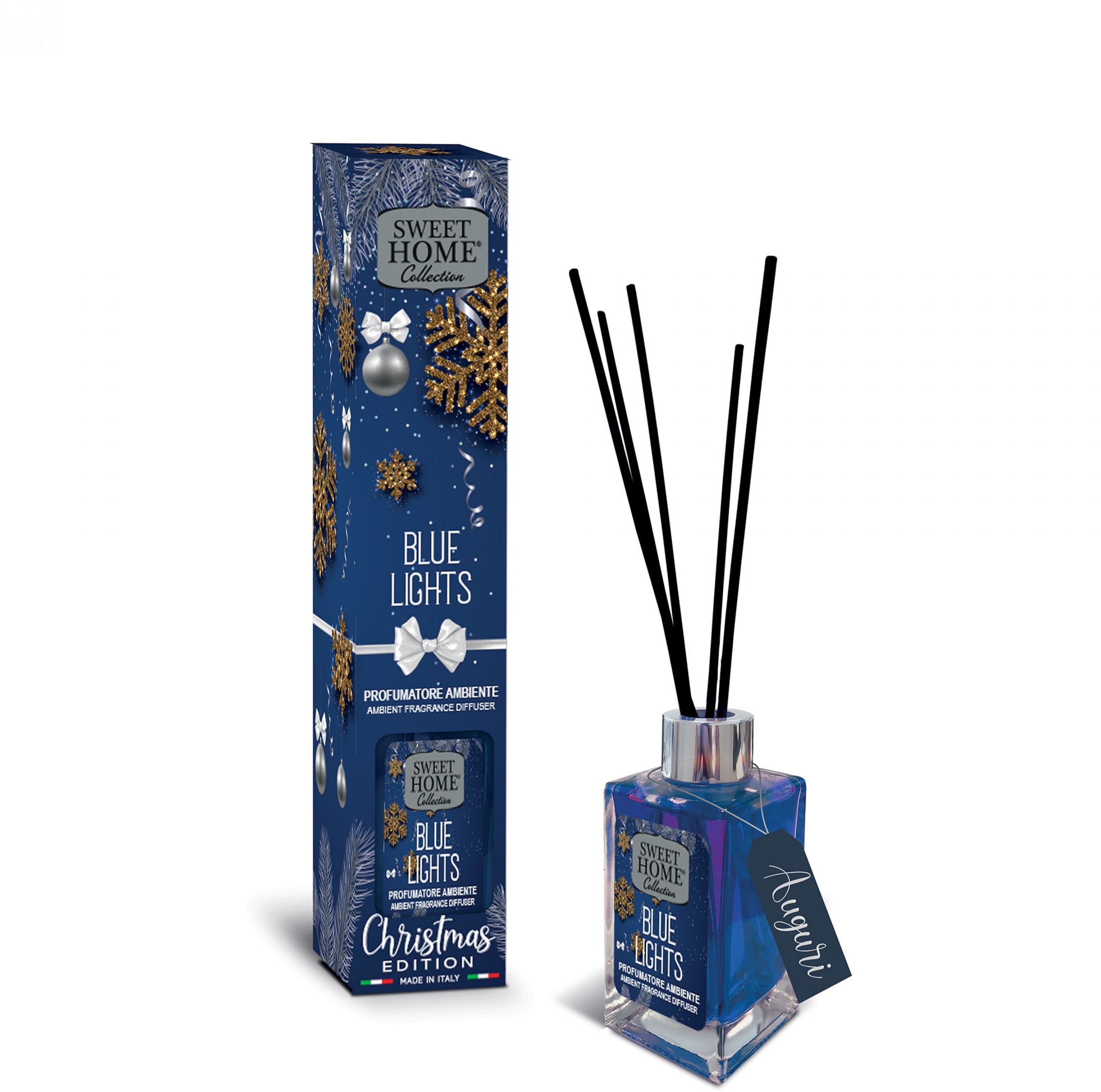 Sweet Home Collection vánoční aroma difuzér Blue lights 100 ml