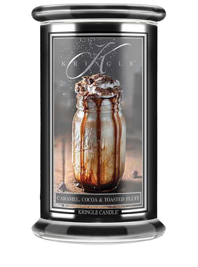 Kringle Candle, vonná svíčka Reserve Caramel, Cocoa & Toasted Fluff 624 g