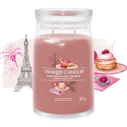 Yankee candle, vonná svíčka Signature Parisian Holiday Brunch (Vánoční brunch v Paříži) 567 g