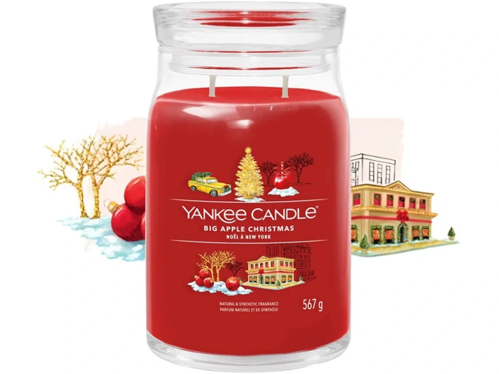 Yankee candle, vonná svíčka Signature Big Apple Christmas (Vánoce v New Yorku) 567 g