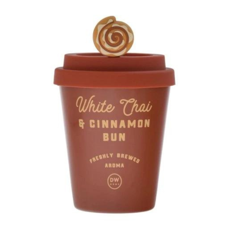 DW HOME - vonná svíčka White Chai & Cinnamon Bun (Chai a skořicový šnek) 318 g
