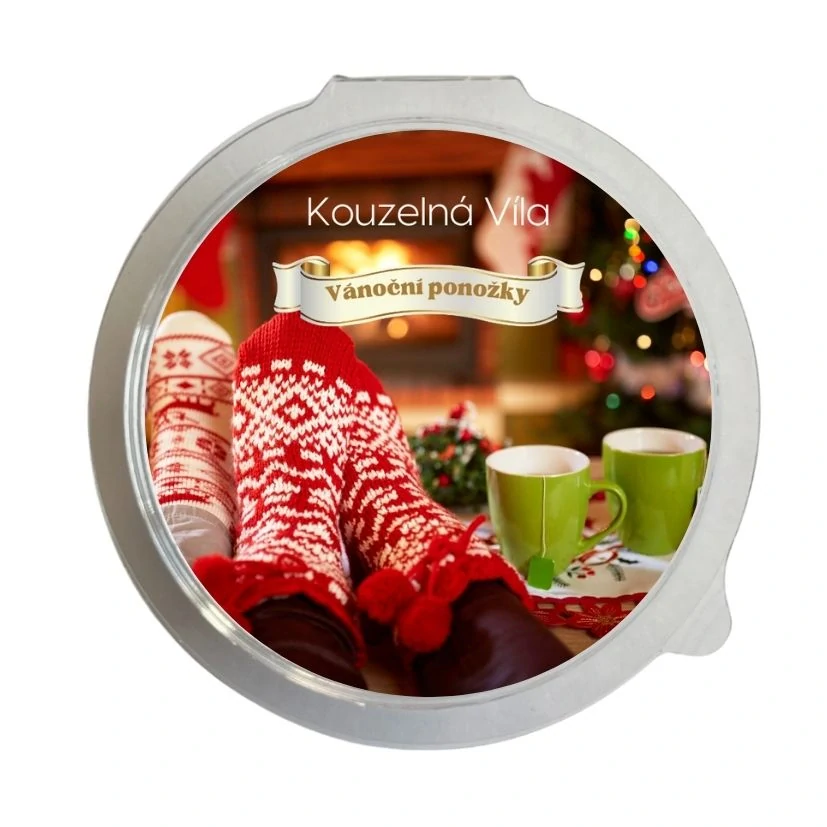 Kouzelná Víla - sojový vosk Vánoční ponožky 20 g