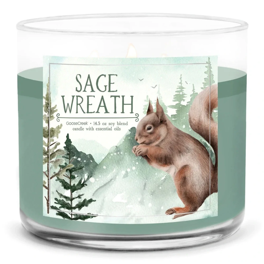 Goose Creek Candle - vonná svíčka Sage Wreath 411 g