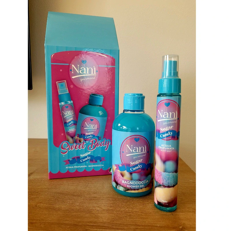 Naní - dárkový set Sugar Candy, sprchový gel 300 ml + tělová mlha 75 ml