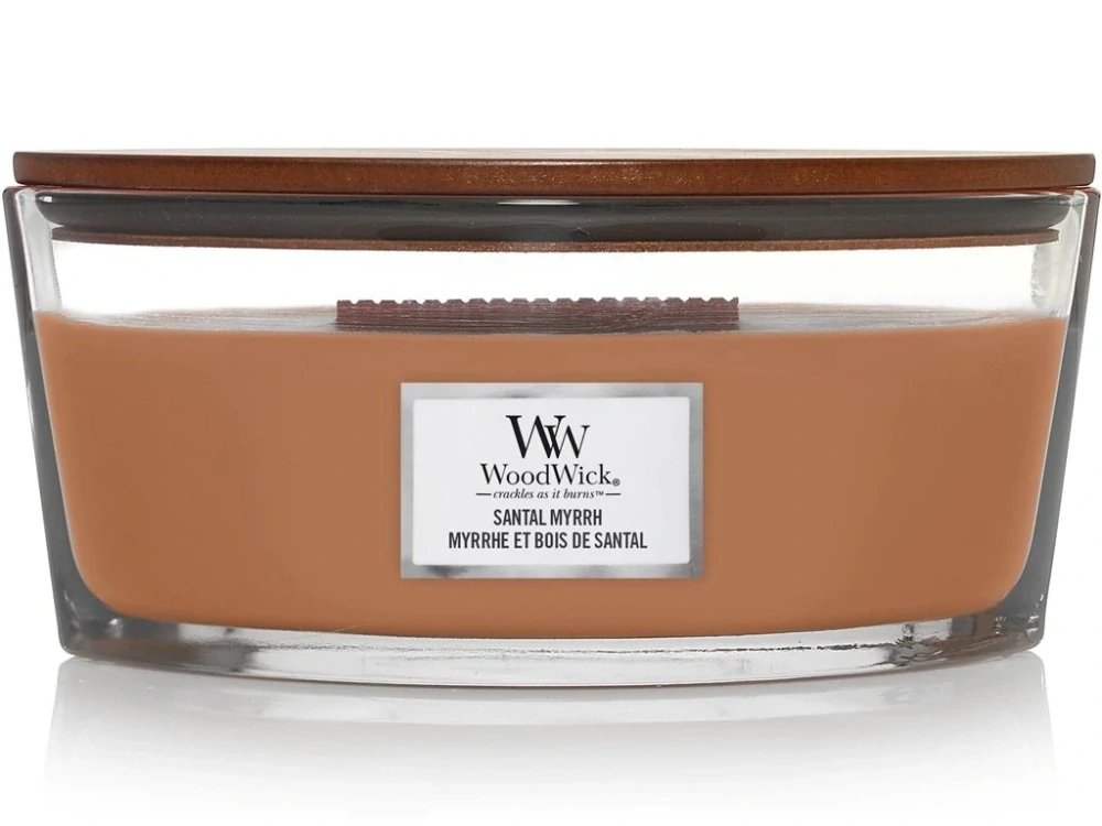WoodWick svíčka loď Santal & Myrrh (Santalové dřevo a myrha) 453 g