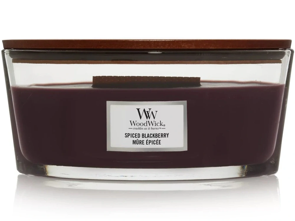 WoodWick svíčka loď Spiced Blackberry (Kořeněná ostružina) 453 g