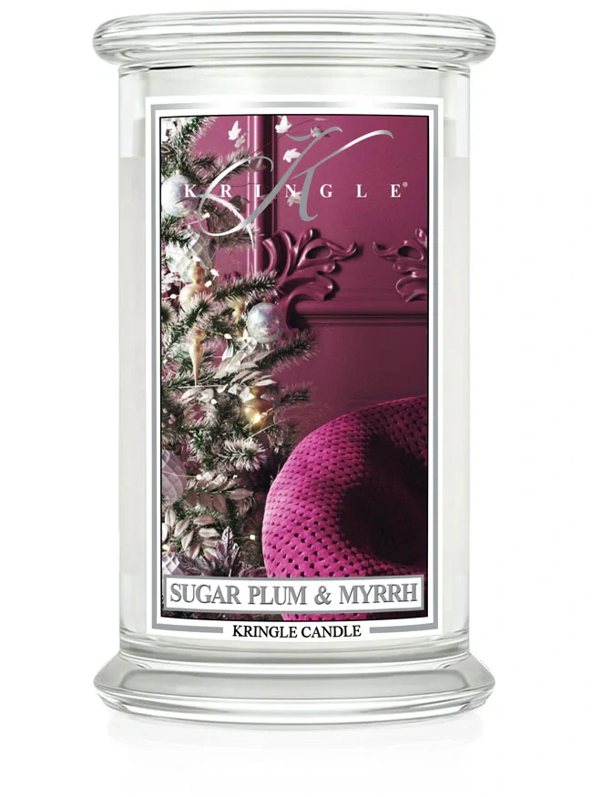 Kringle Candle, vonná svíčka Sugar Plum & Myrrh 624 g