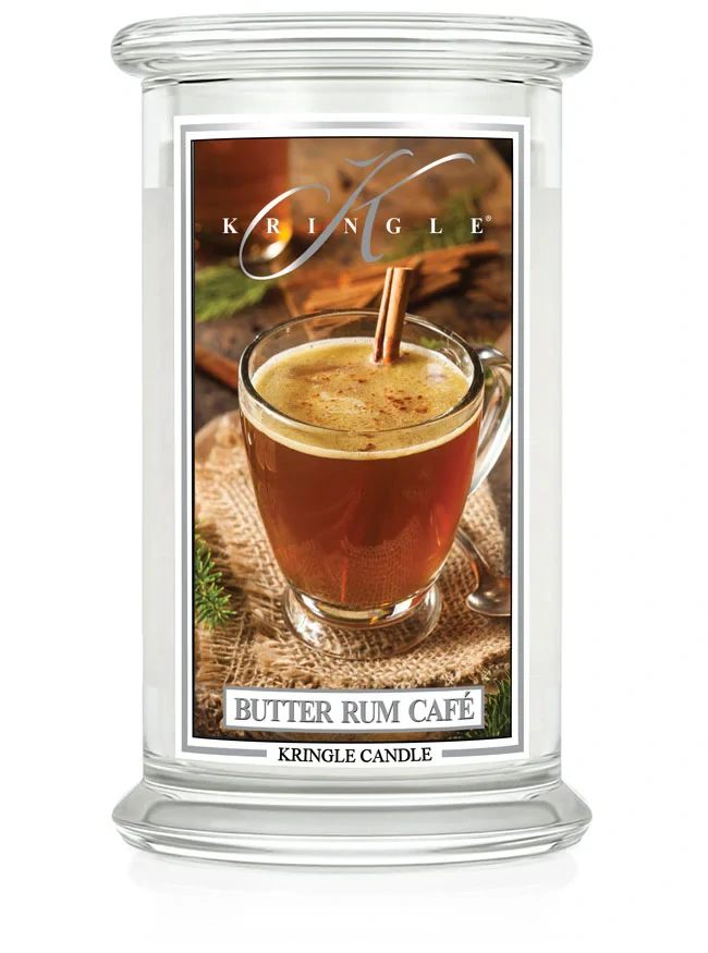 Kringle Candle, vonná svíčka Butter Rum Café 624 g