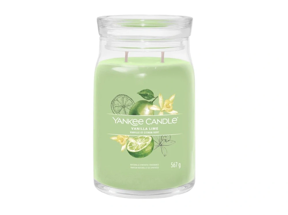 Yankee candle, vonná svíčka Vanilla Lime (Vanilka a limetka) 567 g