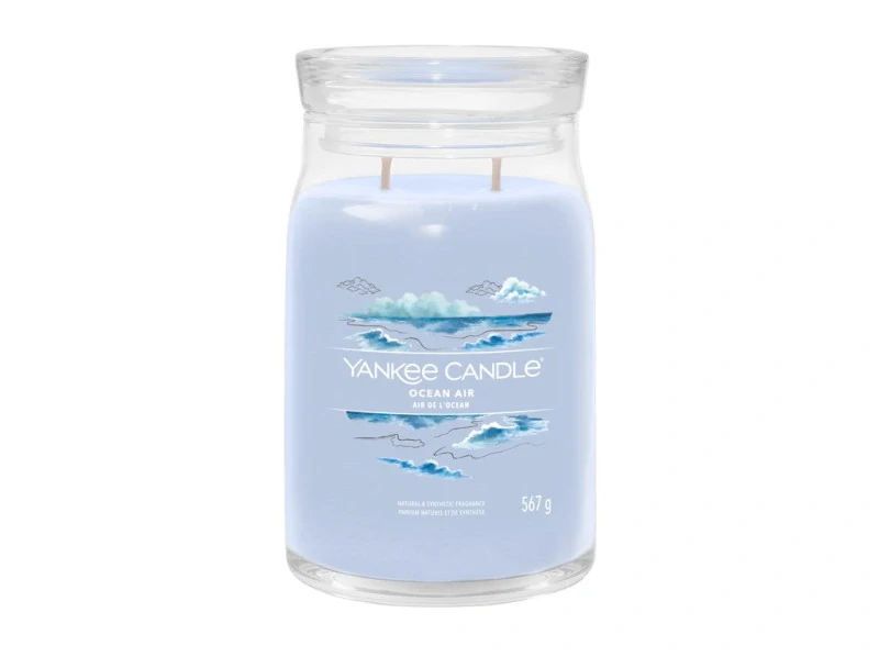 Yankee candle, vonná svíčka Ocean Air (Oceánský vzduch) 567 g