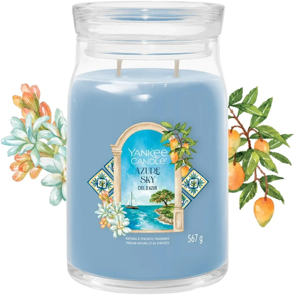 Yankee candle, vonná svíčka Signature Azure Sky (Azurová obloha) 567 g