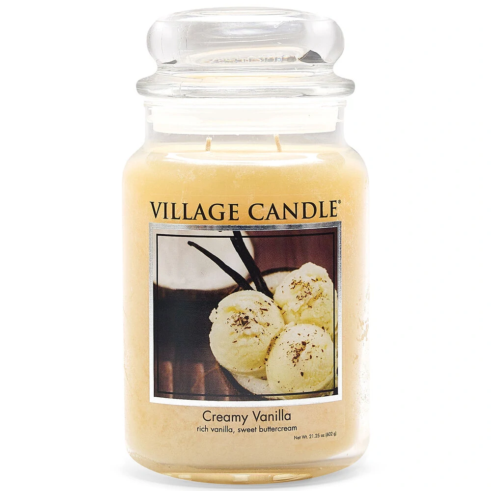 Village Candle - vonná svíčka Creamy Vanilla (Krémová vanilka) 602 g