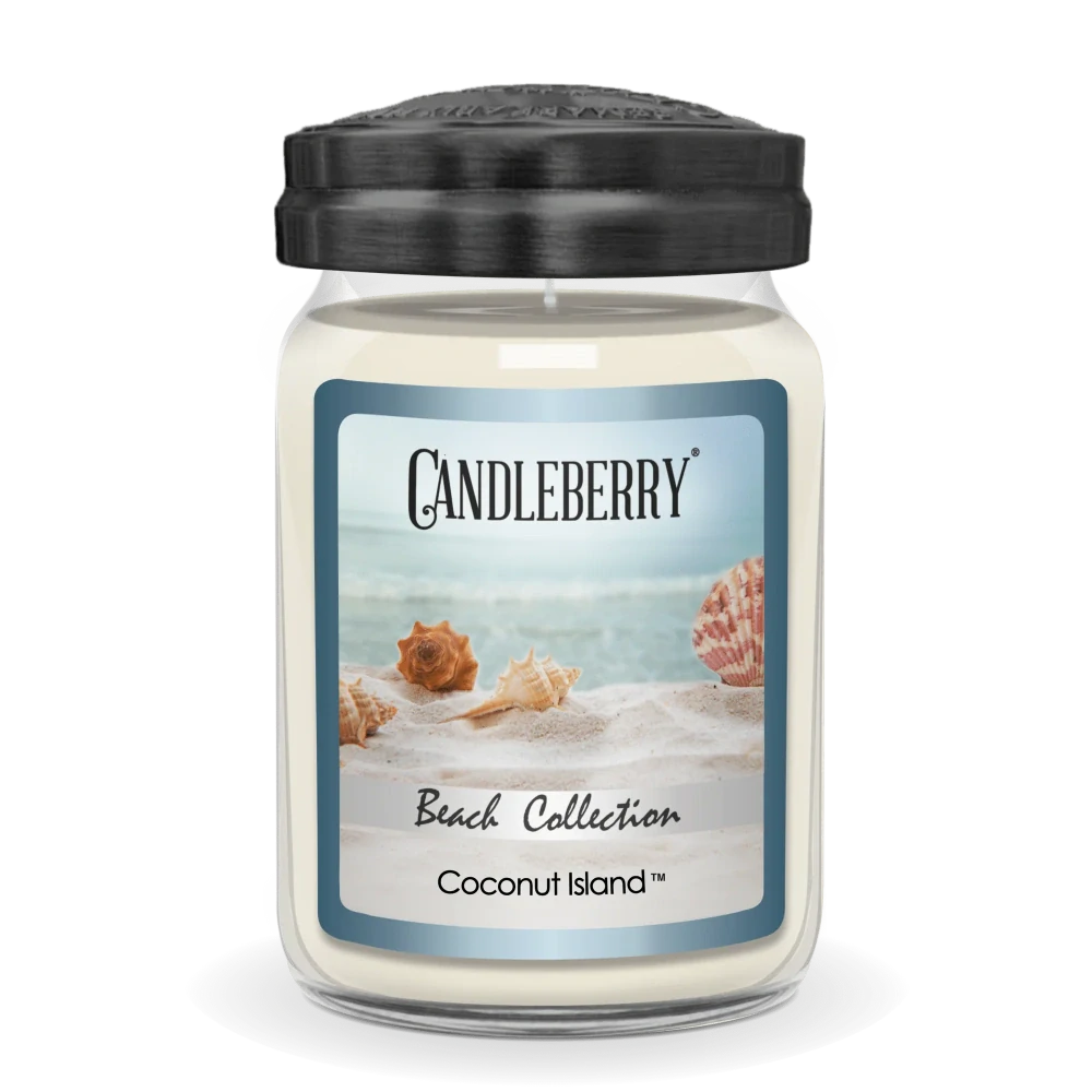 Candleberry - vonná svíčka Coconut Island (Beach collection) 624 g