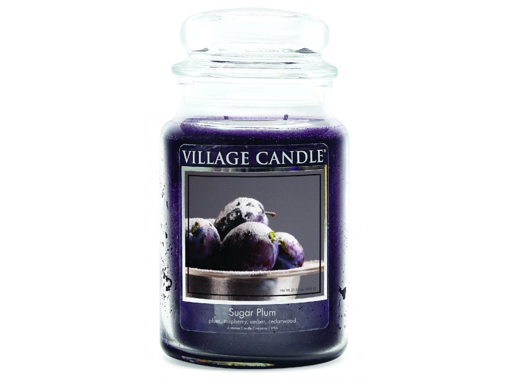 Village Candle - vonná svíčka Sugar Plum (Sladká švestka) 602 g