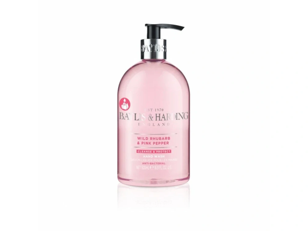 Baylis & Harding, Rebarbora & Růžový pepř Antibakteriální tekuté mýdlo, 500 ml